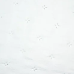 Couvre-lit matelassé avec deux taies d'oreiller (260 x 240 cm) Cléo Blanc