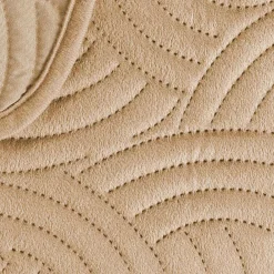 Couvre-lit matelassé et deux taies d'oreiller (240 x 260 cm) Solange Beige