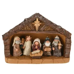 Crèche de Noël complète (H18,5 cm) Sainte-Martine