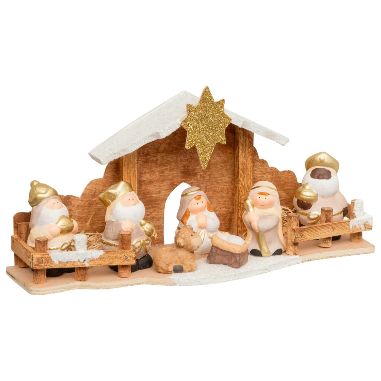 Crèche de Noël complète (H16 cm) Saint-Amaury