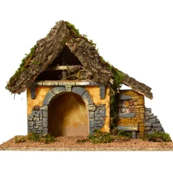 Crèche de Noël vide (Hauteur 27 cm) Sainte-Léa