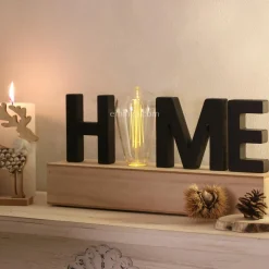 Décoration lettres lumineuses LED Home Noir