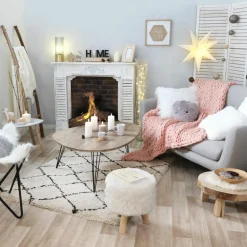 Décoration lettres lumineuses LED Home Noir