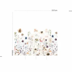 Décoration murale adhésive (257 x 260 cm) Aleli Multicolore