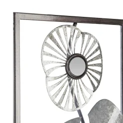 Décoration murale en métal (H61 cm) Flora Argent