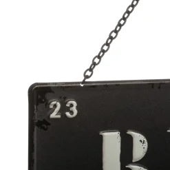 Décoration murale en métal (H34 cm) Message Loft Noir