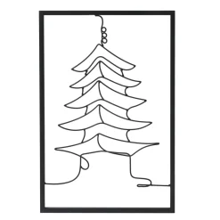 Décoration murale en métal (H45 cm) Temple Noir