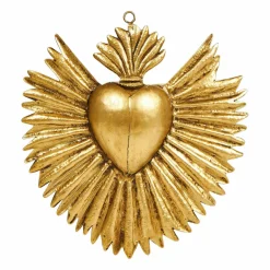 Décoration murale métal (H18 cm) Exvoto Or