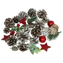 Décorations de Noël à parsemer (110 gr) Nature Rouge