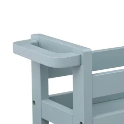 Desserte à roulettes 3 niveaux (40 x 15 x 75 cm) Colorama Bleu arctique