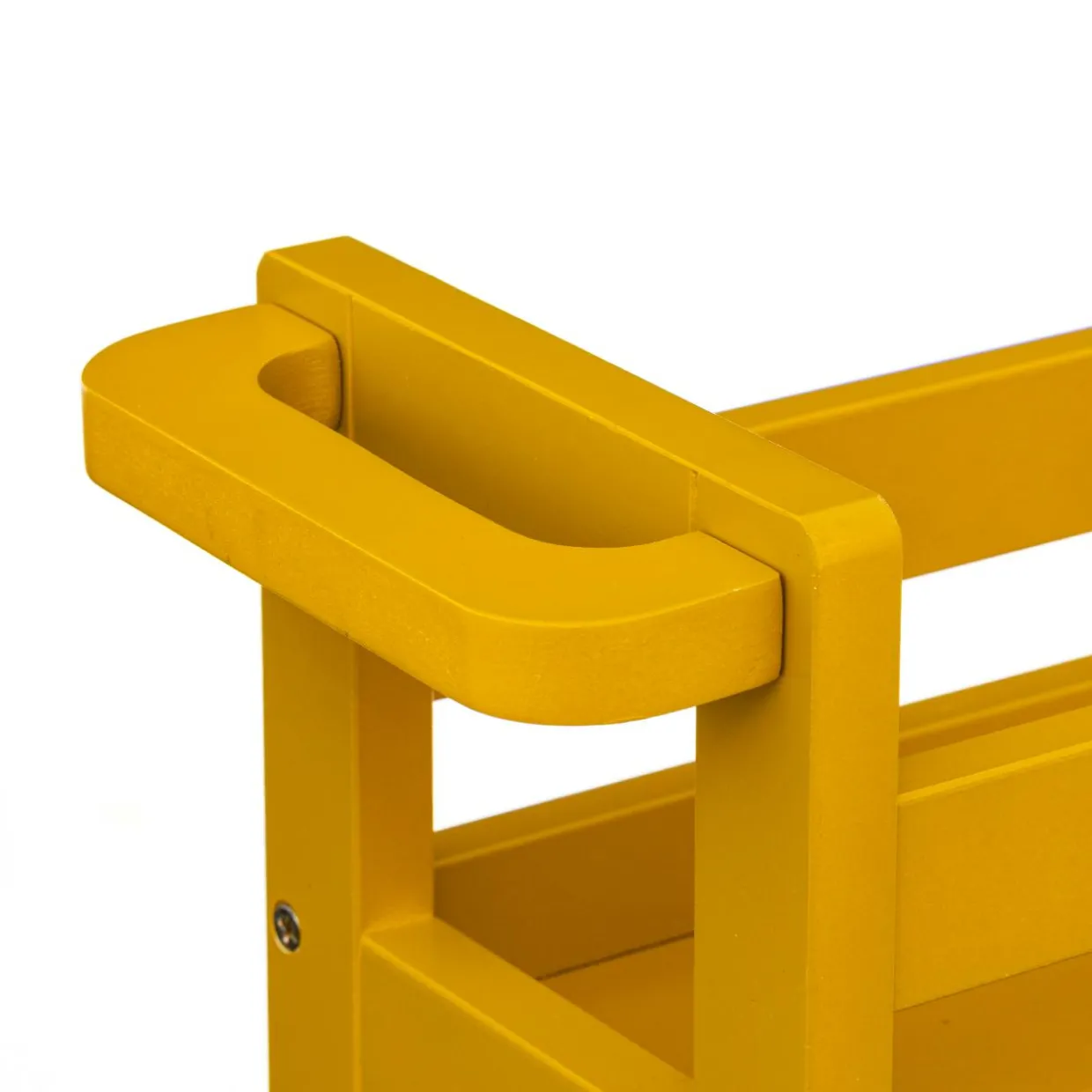 Desserte à roulettes 3 niveaux (40 x 15 x 75 cm) Colorama Jaune moutarde