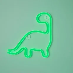 Dinosaure lumineux néon enfant (H23 cm) Vert
