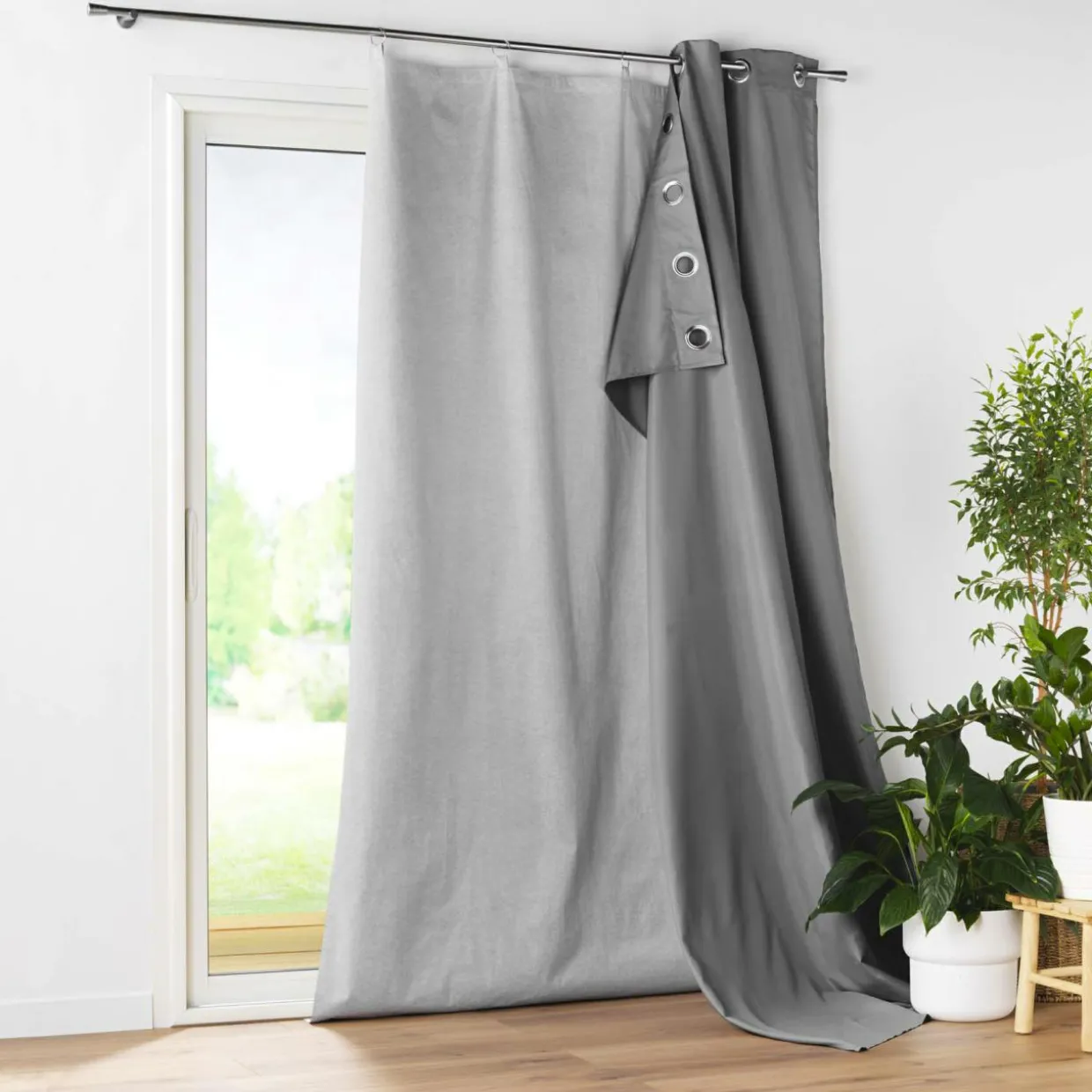 Doublure thermique pour rideau (130 x 230 cm) Cover Gris