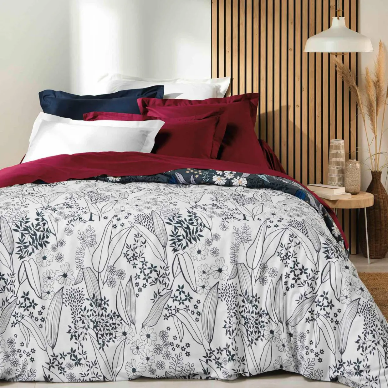 Drap housse coton bio (160 x 200 cm) Biolina Bleu nuit