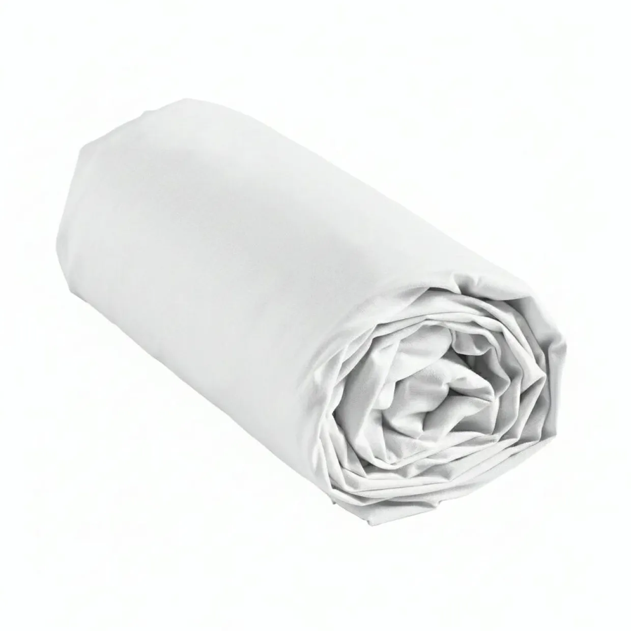 Drap housse coton lavé (160 x 200 cm) Linella Blanc