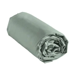 Drap housse coton lavé (140 x 190 cm) Linella Vert sauge