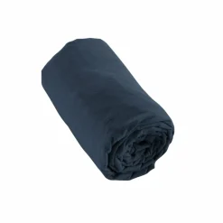 Drap housse flanelle de coton (90 x 190 cm) Théa Bleu nuit