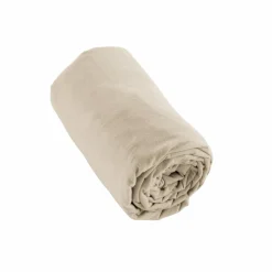 Drap housse flanelle de coton (140 x 190 cm) Nina Beige