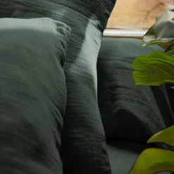 Drap housse gaze de coton (90 x 200 cm) Gaïa Vert sapin