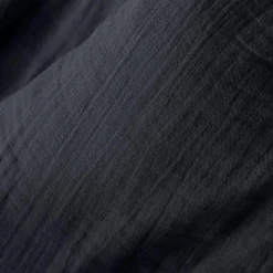 Drap housse gaze de coton (140 x 200 cm) Gaïa Bleu nuit