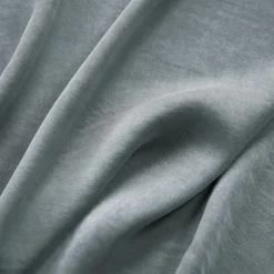 Drap housse lyocell Tencel™ lavé (200 x 200 cm) Olivia Bleu stone