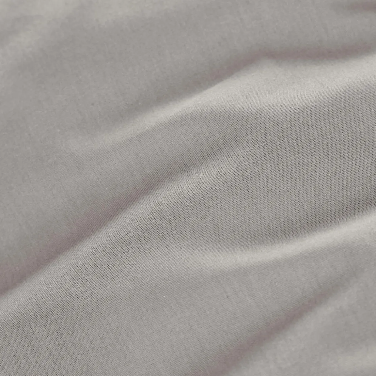 Drap housse percale de coton (90 x 200 cm) Cali Gris clair