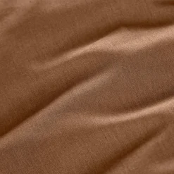 Drap housse percale de coton (140 x 190 cm) Cali Marron chocolat