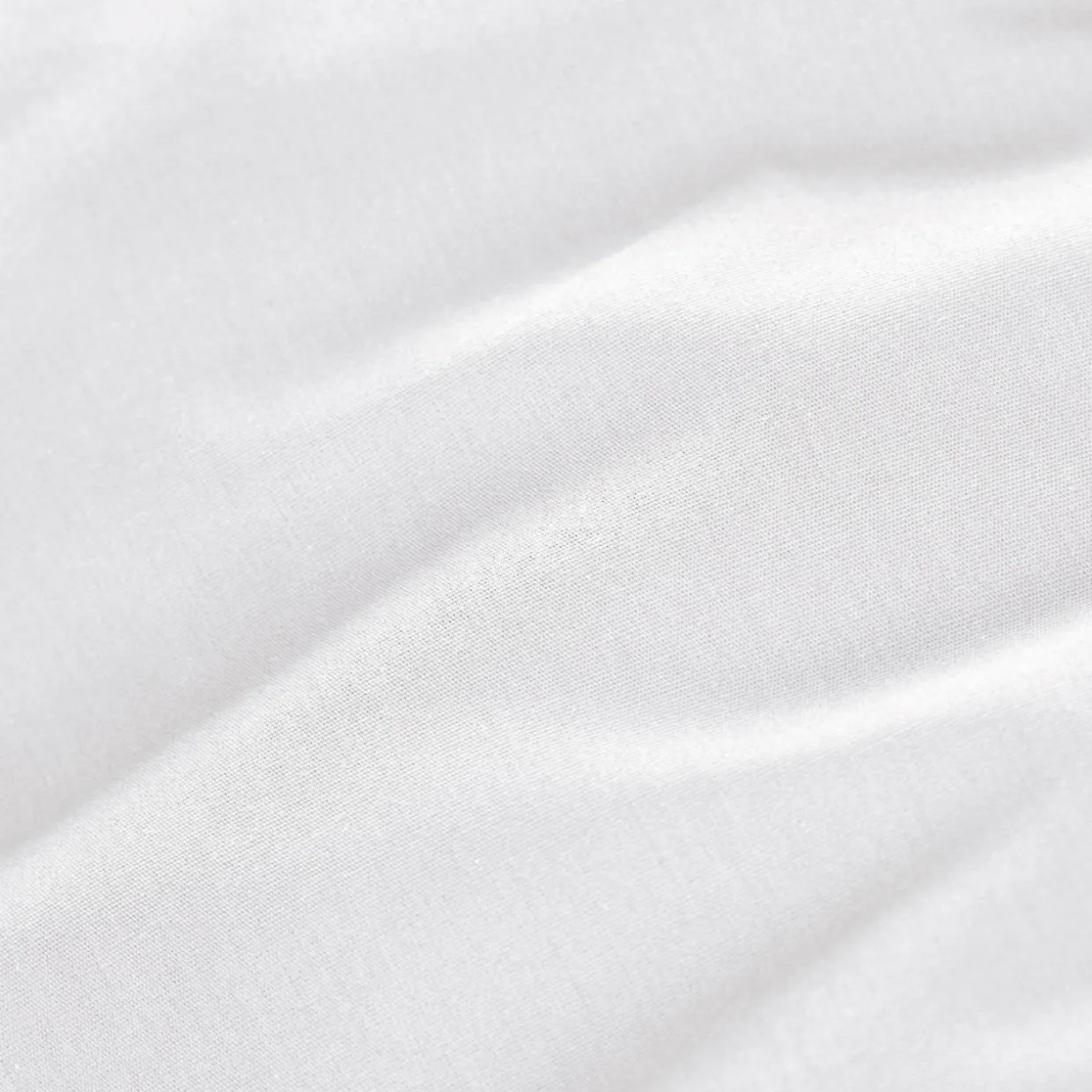 Drap housse percale de coton (180 x 200 cm) Cali Blanc