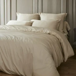 Drap housse satin de bambou (90 x 200 cm) Sienna Beige