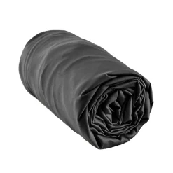 Drap housse satin de bambou (160 x 200 cm) Sienna Noir