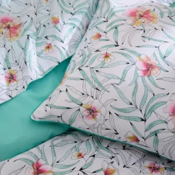 Drap plat percale de coton (240 x 310 cm) Roxane Multicolore