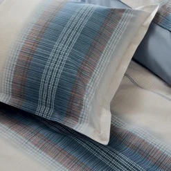 Drap plat percale de coton (280 x 325 cm) Esteban Bleu