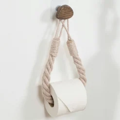 Dérouleur de papier - porte serviette adhésif Galet Beige
