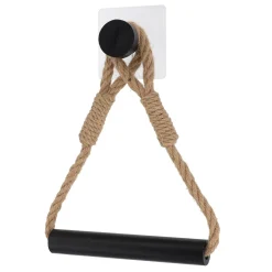 Dérouleur de papier toilette adhésif corde et bambou Harmonie Noir