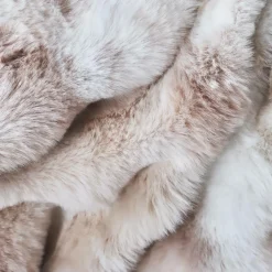 Edredon fausse fourrure (90 x 220 cm) Toronto Taupe