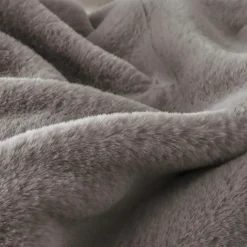 Edredon fausse fourrure (90 x 220 cm) Finn Taupe