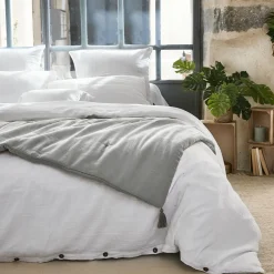 Edredon gaze de coton (90 x 200 cm) Gaïa Gris nuage