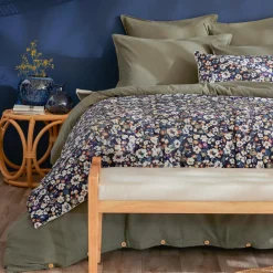 Edredon velours (90 x 220 cm) Dolores Bleu