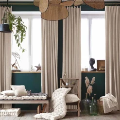 Edredon velours de coton (90 x 200 cm) Victor Beige pampa