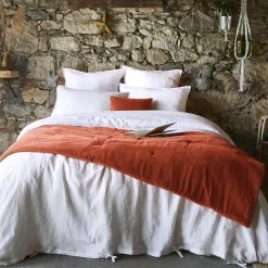 Edredon velours de coton (90 x 200 cm) Victor Terracotta
