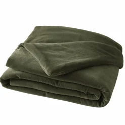 Edredon velours de coton (90 x 200 cm) Victor Vert thym