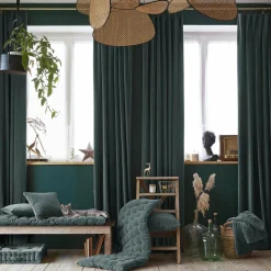 Edredon velours de coton (90 x 200 cm) Victor Gris ardoise