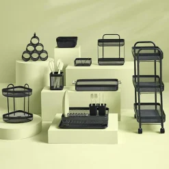 Egouttoir vaisselle en métal (43 x H13 cm) Mayaj Noir