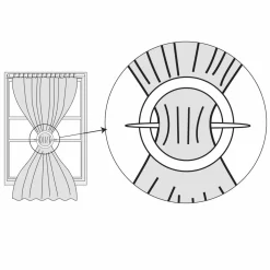 Embrasse rideau Mirza Grise