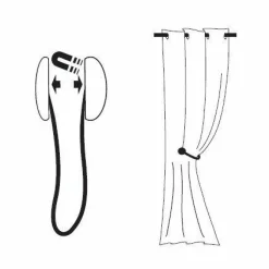 Embrasse rideau Tulipe Blanche