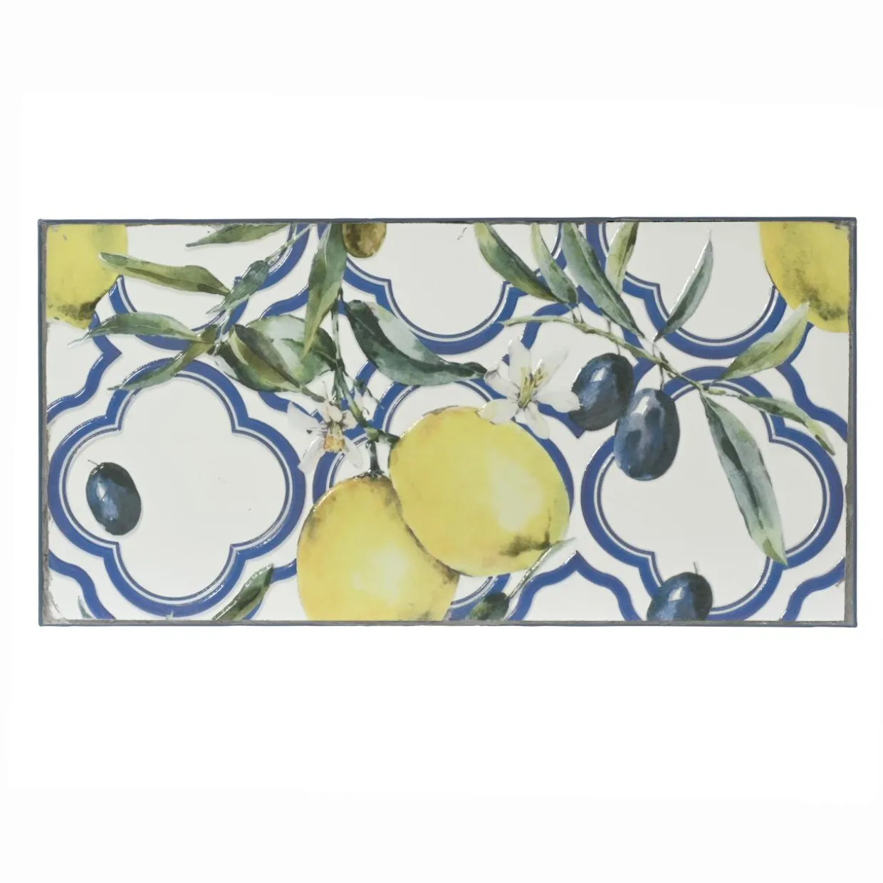 Etagère à fleurs d'extérieur pliable en mosaïque (H118 cm) Sorrento Bleu