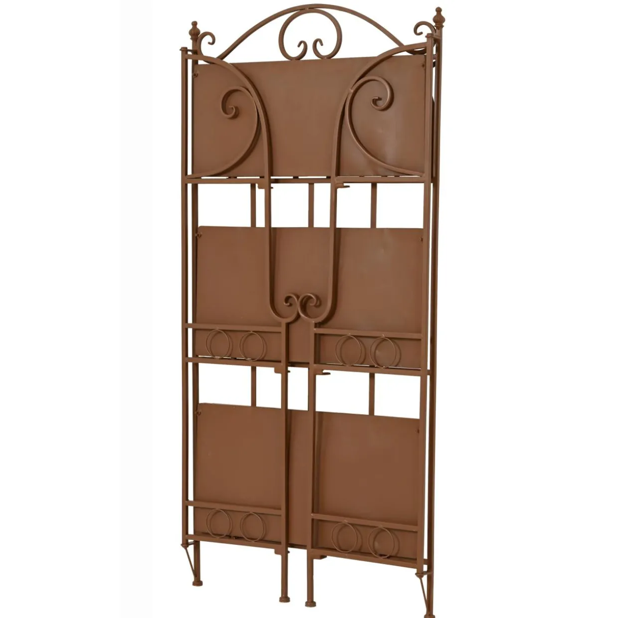 Etagère à fleurs d'extérieur pliable en mosaïque (H118 cm) Madrid Marron