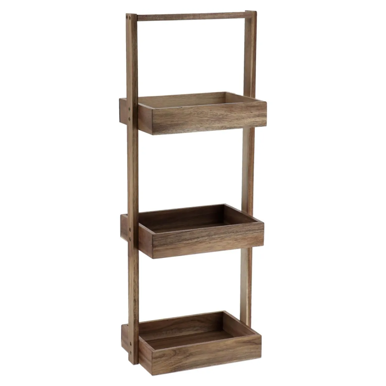 Etagère 3 niveaux bois d'acacia (H70 cm) Lina marron