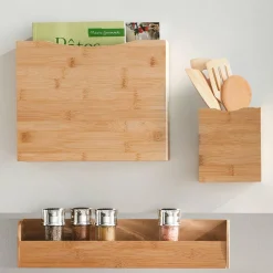 Etagère à épices aimantée (44 x 9 cm) Siao Naturel