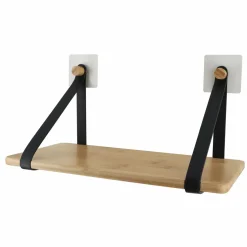 Etagère adhésive bambou (40 x H20 cm) Easy Chic Noir